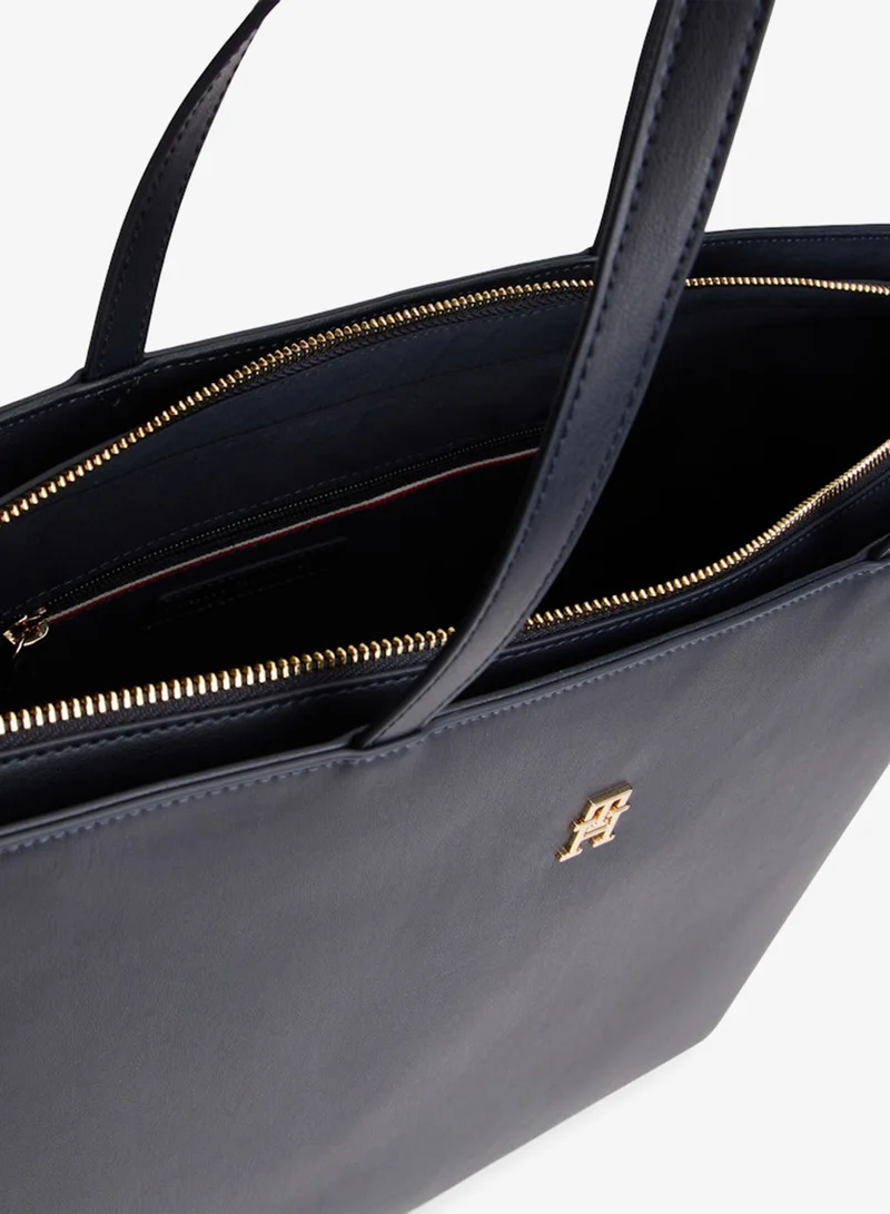 TOMMY HILFIGER  Monogram Plaque Tote Bag for Women | Best Price UAE